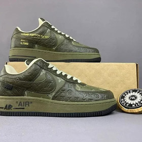 Nike Air Force 1 Low LOUIS VUITTON Leather Lace-Up Low-Top Sneakers (21 styles)-2917  